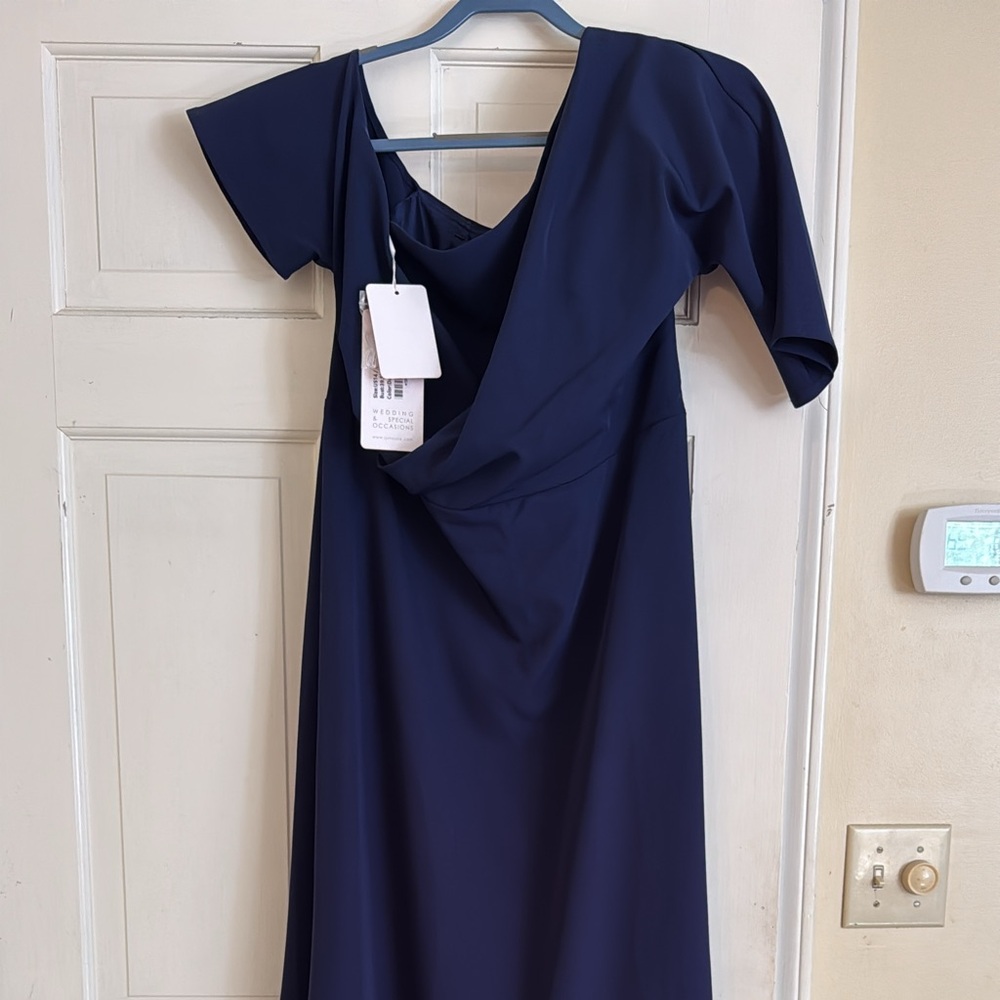 Formal navy dress for gala or wedding, any dressy event